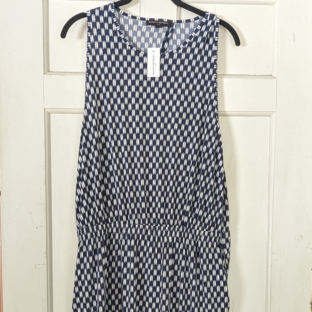 NWT-NEW Banana Republic Geometric Print Dress Size Large